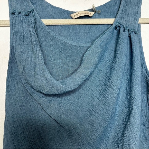 Soft Surroundings Layered Tunic Blouse Blue Size Small - Picture 5 of 5